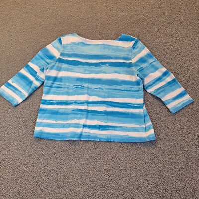 Ruby Rd Favorites Blue Waves Water Color Petite XL