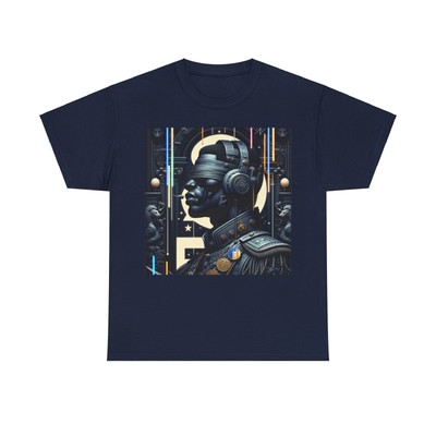 Navy Blue Unisex Heavy Cotton Tee King Currency 