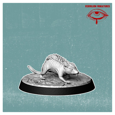 Rat | Vermillion | Post Apocalypse FWW Wargaming 3D Printed Mini
