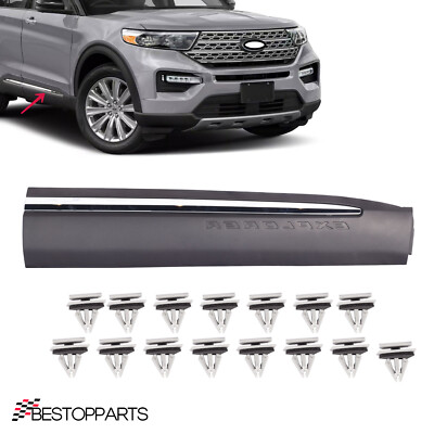 Fits Ford Explorer 2020-2023 Front Door Moulding Chrome Trim Right Side