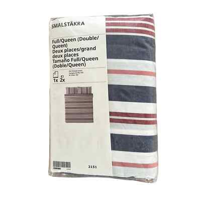 IKEA SMALSAKRA Full/Queen Duvet Cover & 2 Pillowcases