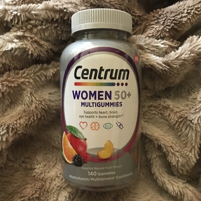 Centrum Silver Women's Multivitamin Gummy for Women 50+/ 140 Gummies exp 10/2023
