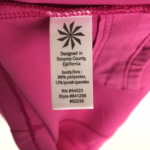 Athleta Tennis Dress Small Pink Built In Bra Ball Pocket Racerback