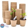 INCIKITI Biodegradable Peat Pots for Seedling - 120 Pack 3.15 inch Biodegradable Plant Seed Starters Kits with 30 Plant Labels, Garden Germination Nursery Pots for Flower Vegetable Seed Germination