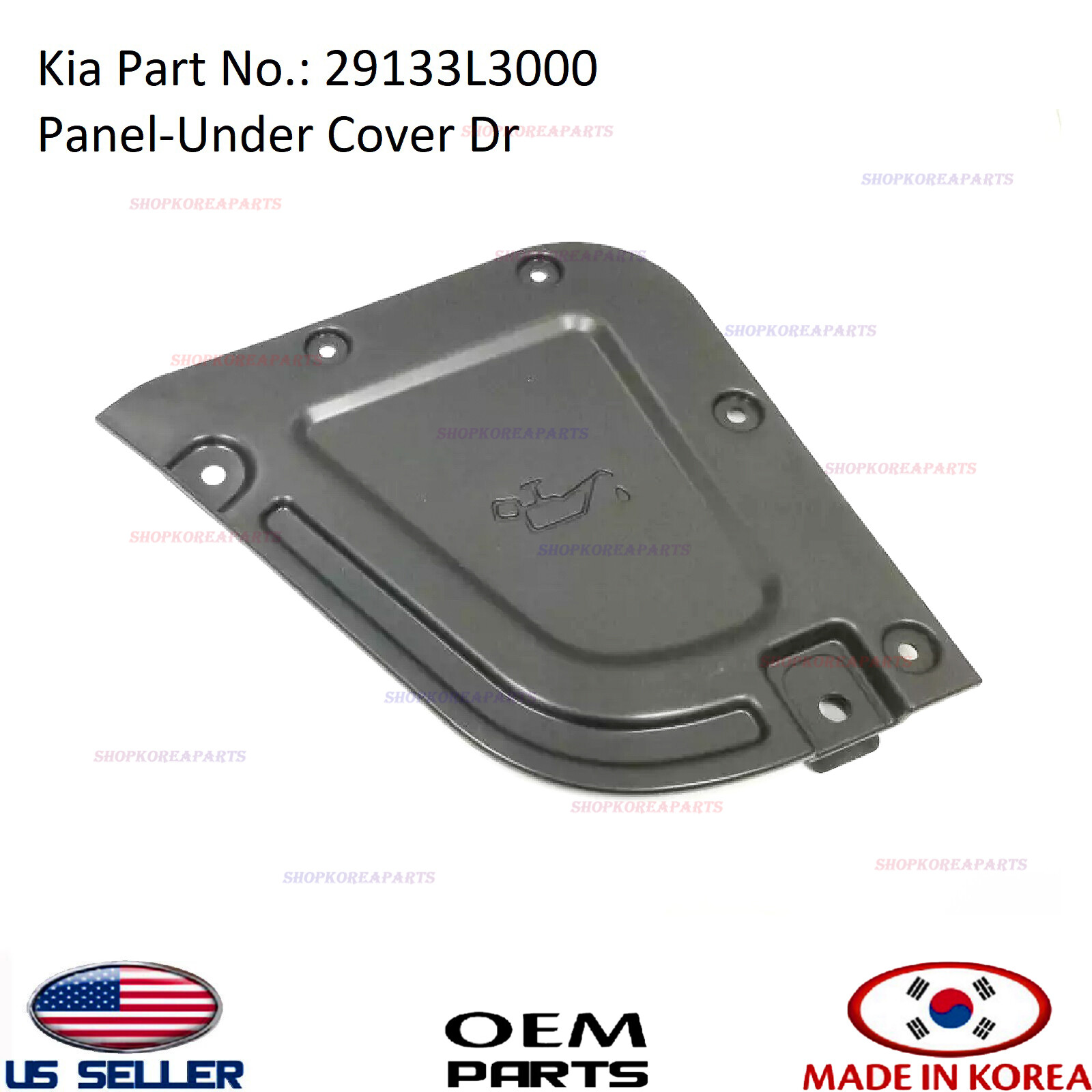 Ｋ Genuine Engine Oil Drain Access Cover ⭐OEM⭐ Kia K5 2021