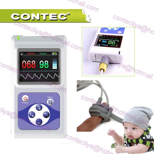 Contec Neonatal Infant Pulse Oximeter Spo2,PR Monitor USB 24 hours+bundled probe eBay