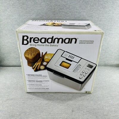 BREADMAN BK1050S - 2 LB Professional Bread Maker Stainless Steel   NEW
