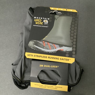Mountain Hardwear Seta Strapless Running Gaiter 3M Dual Lock Men s Large NEW