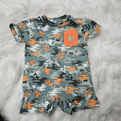Orange sales camo romper