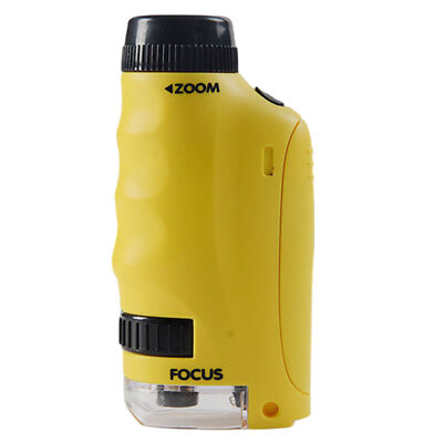 Minilabsters Miniscope Kids Pocket Microscope for Kids,120X Portable Microscope