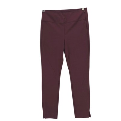ATHLETA Burgundy Red Wanderer Slim Ankle Pant Nylon Stretch Size 6