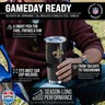 Team Fan Apparel NFL 30oz Gameday Stainless Steel Tumbler, Insulated For Hot and Cold, Slider Lid, Silicone Grip, Officially Licensed (New Orleans Saints - Black)