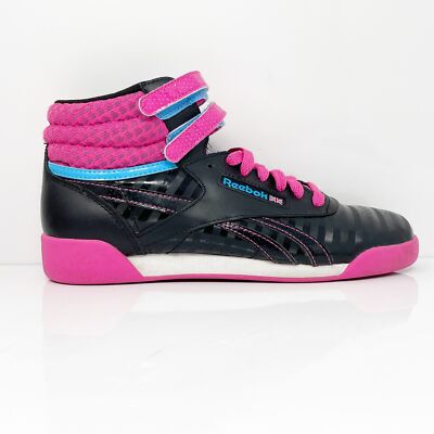 Черные повседневные кроссовки Reebok Girls Freestyle FS V63066, размер 6