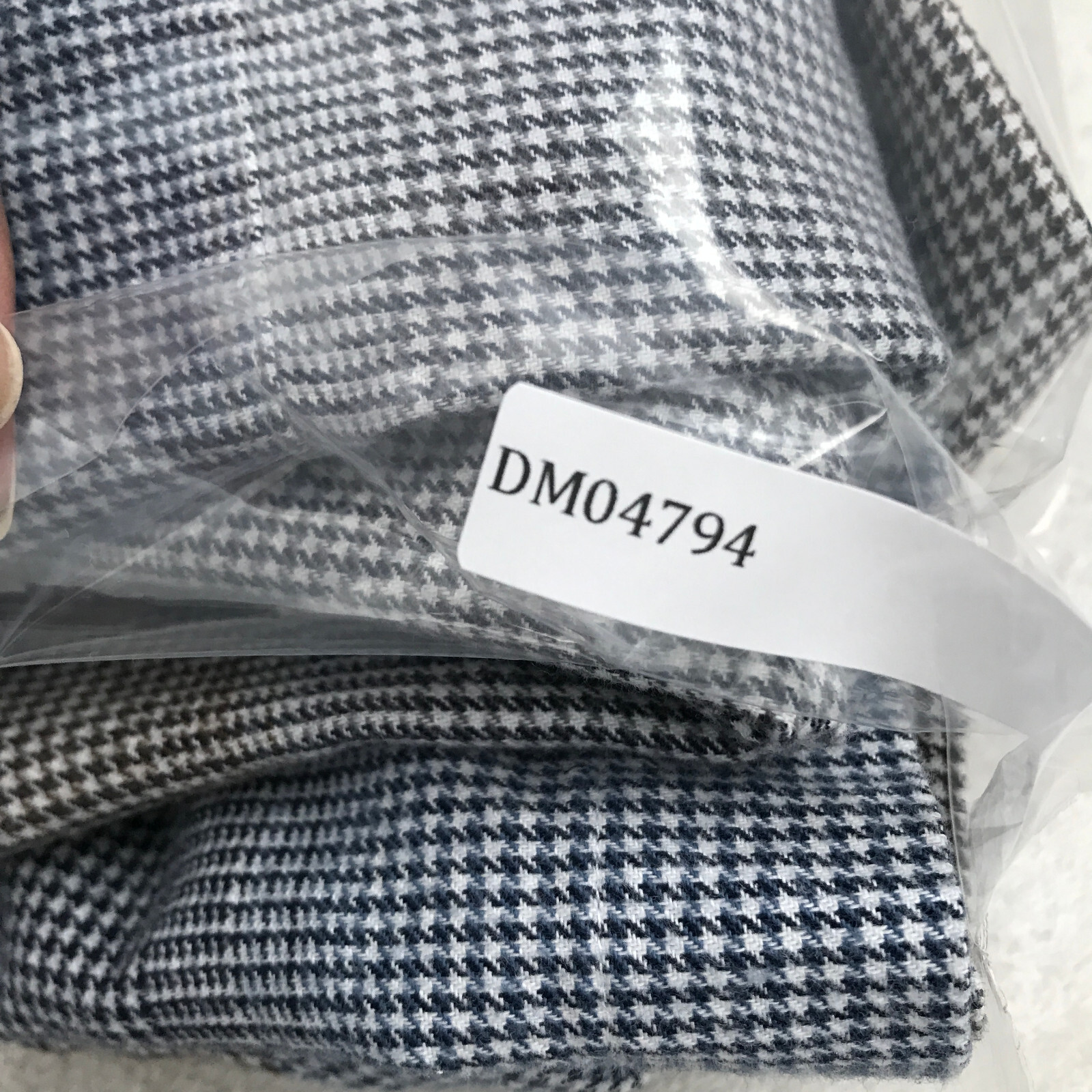 Daniel Cremieux Shirt Men XL Ble Gray Houndstooth Colorblock Flannel Button Down
