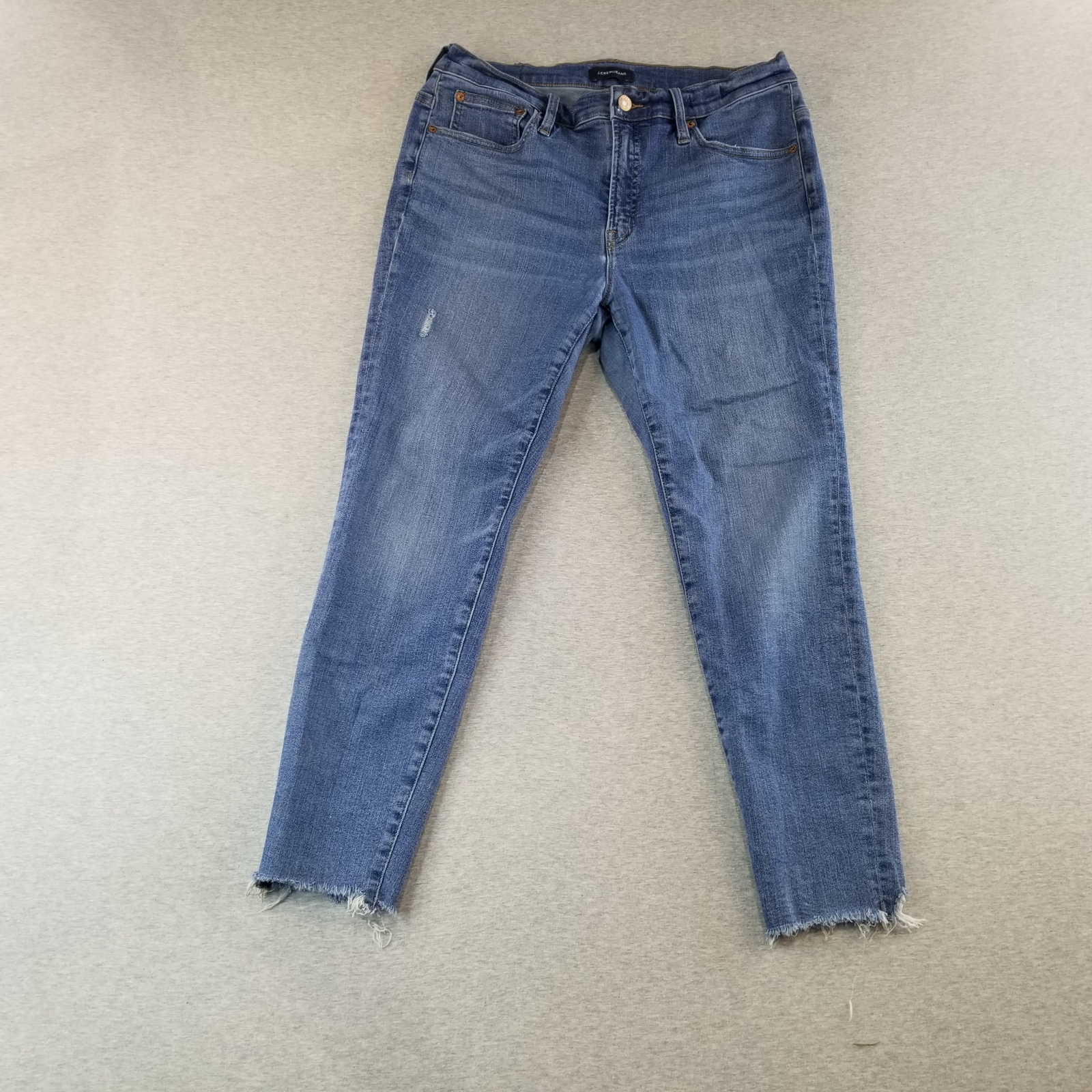 J. Crew Jeans Women's Sz 10P Stretch Indie Destressed Ankle Normcore Classic