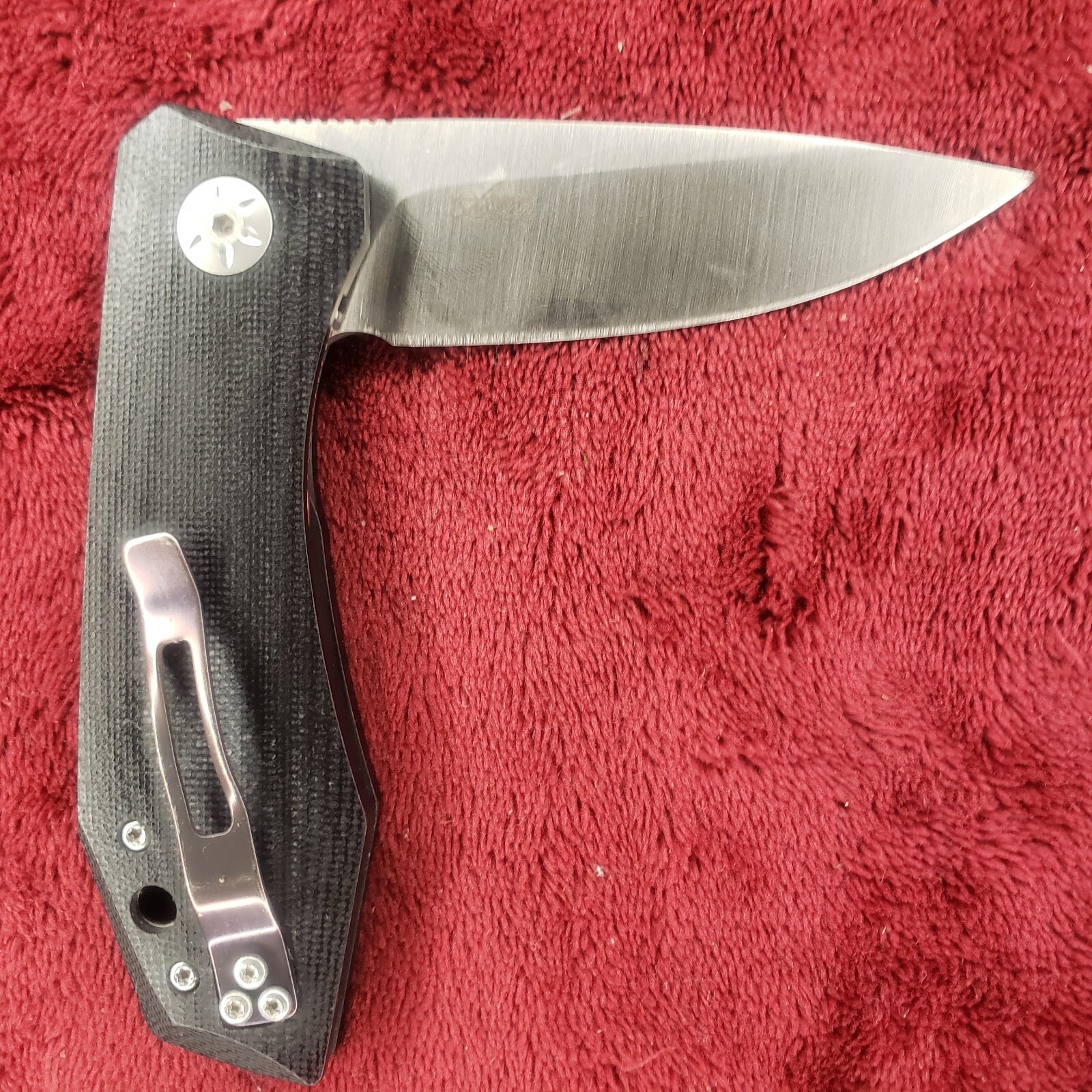 🔪 Maserin AM3 Liner Lock Flipper Knife Black Italy G-10  