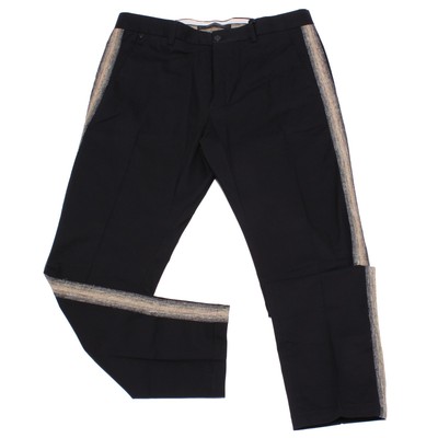 MESSAGERIE 5853Y PANTALONE UOMO BLACK MESSAGERIE COTTON TROUSER MAN