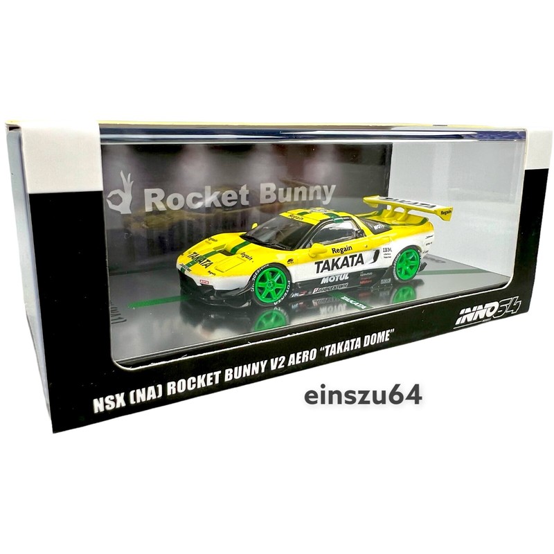 Inno64 - Honda Nsx Na1 Rocket Bunny V2 Aero Takata Dome - In64-Nsxp-Tkt - 1:64