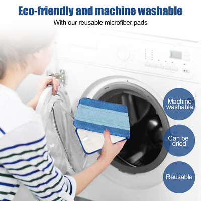 3Pcs Replacement Microfiber Cleaning Refill Pads For Bona Mop 18" Reusable Tools