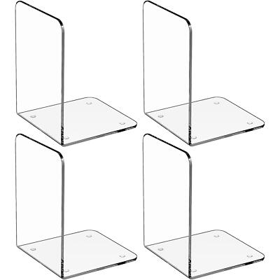 Acrylic Bookends Acrylic Bookends For Shelves Clear Bookends Nonslip Bookend