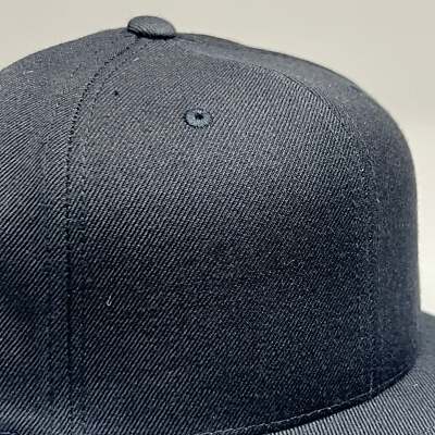 YUPOONG Classic Snapback Baseball Cap Hat Black