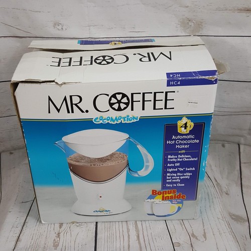 New Mr. Coffee COCOMOTION Hot Chocolate Cocoa Maker With Bonus Mugs Open Box