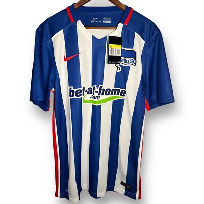 NWT Nike 2015/16 HERTHA BSC Berlin Stadium Home Size S (READ)