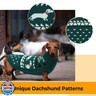 Leletail Dachshund Sweater, Turtleneck Dog Sweaters for Small Dogs, Warm Pullover Knitted Pet Coat, Cold Weather Dachshund Clothes, Fall/Winter Cozy Outfit (XS-XL)