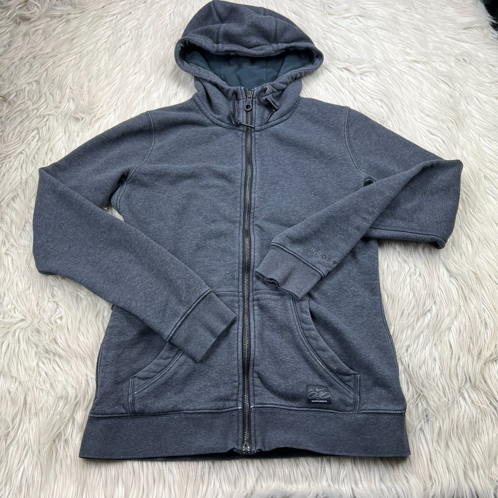 Nike 6.0 Women's S Gray Zip Front H2oody Zip Hoodie H2O | eBay