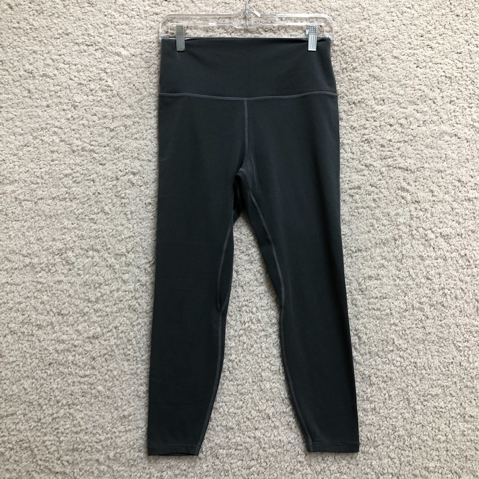Lululemon Leggings 4 Adult Gray High Rise Ankle Pull On Stretch Training Womens
