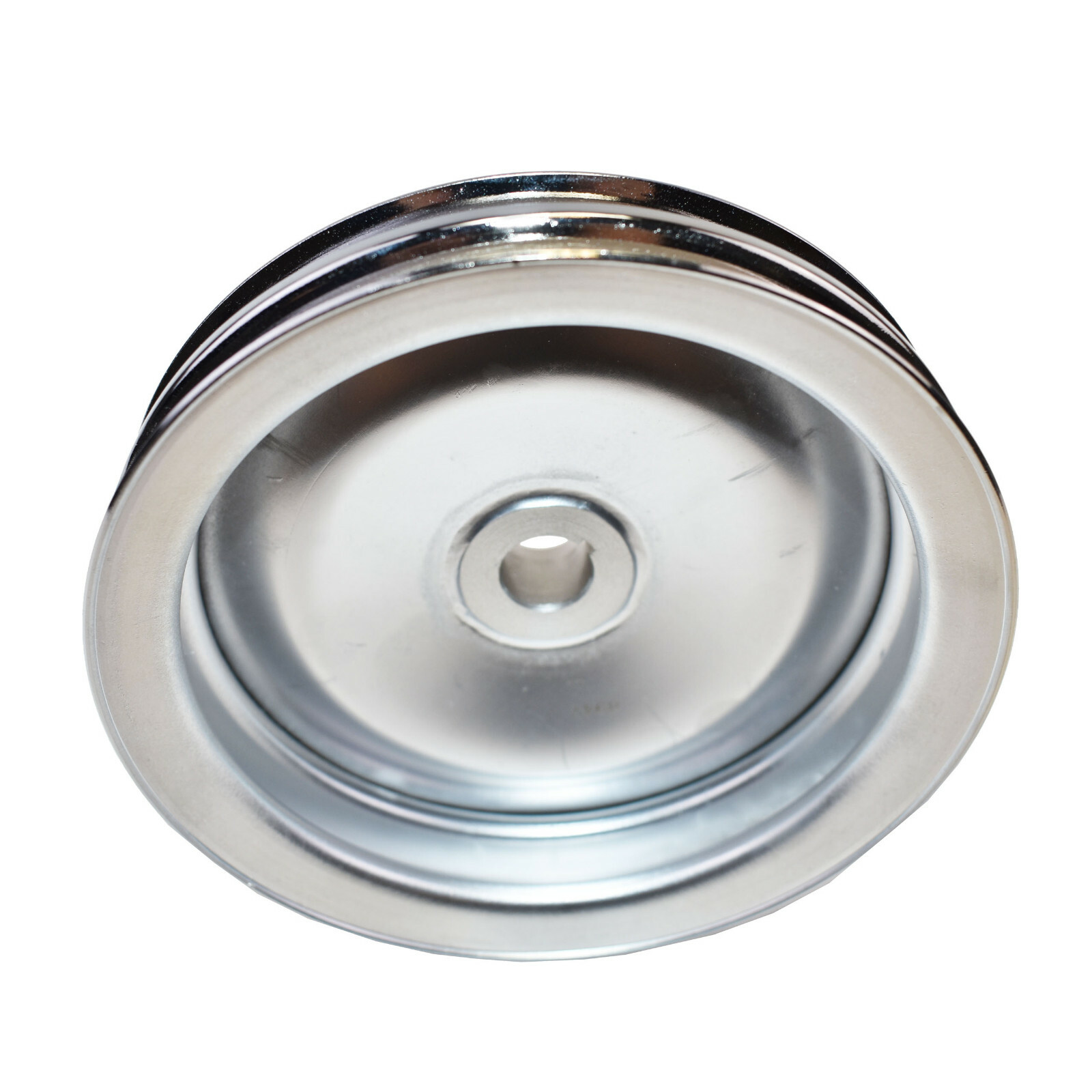GM Saginaw Power Steering Pump DoubleGroove Steel Pulley (Chrome) eBay