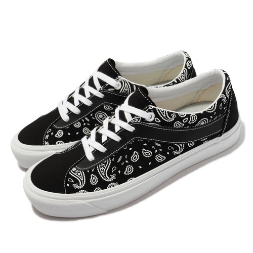 Vans Bold Ni Canvas Paisley Black White Мужчины Унисекс Повседневный образ жизни VN0A3WLP42L