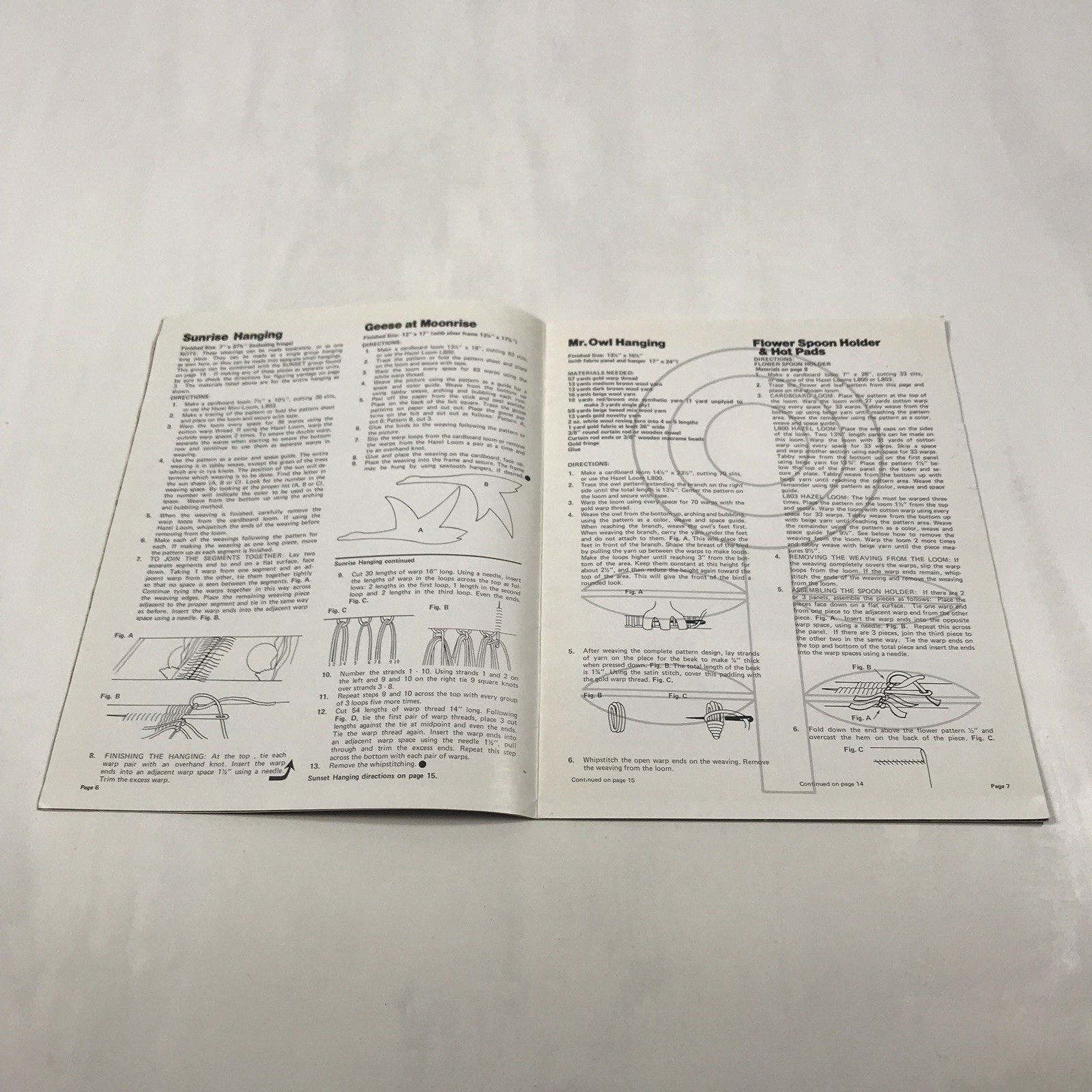 Pictorial Weaving Vintage 1978 Pattern Instruction Technique Book Easy Tapestry
