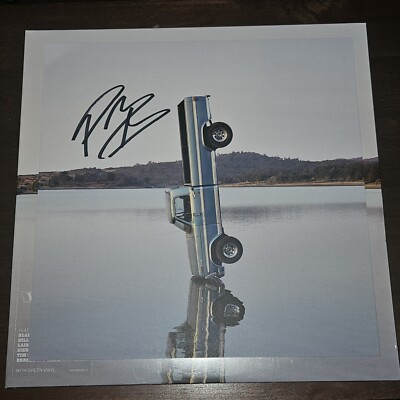 SIGNED! NEW! Post Malone F-1 Trillion Vinyl Record Green With Signed Art Card