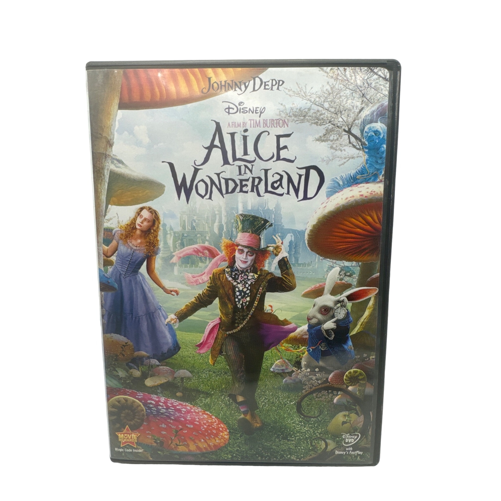 Disney Alice in Wonderland DVD 2010 Tim Burton Johnny Depp