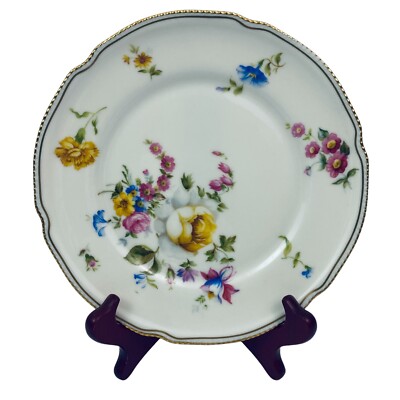 Castleton Ascona Salad Plate 7 7/8'' ~ MULTIPLES ~ Replacement Ivory Floral