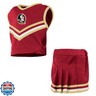 Little King NCAA Toddler/Youth Girls Team 2 Piece Cheer Dress-Florida State 2T