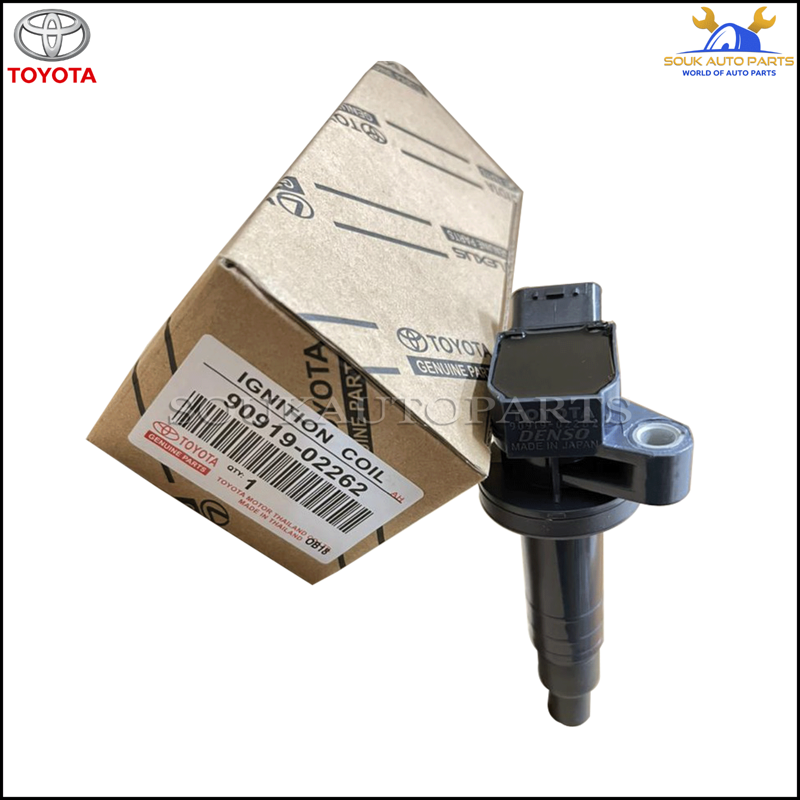 90919-02262 Genuine Toyota COIL ASSY, IGNITION 9091902262
