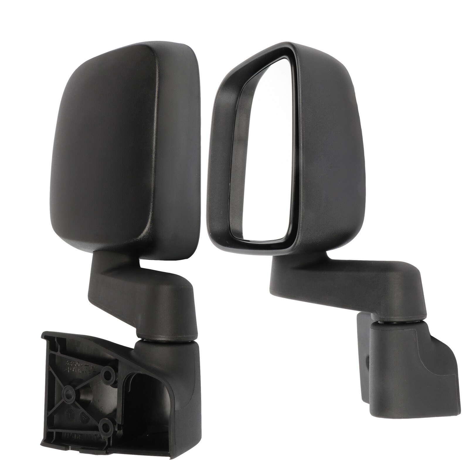 Manual Fold L+R Mirrors For 2003-2006 Jeep Wrangler TJ Black
