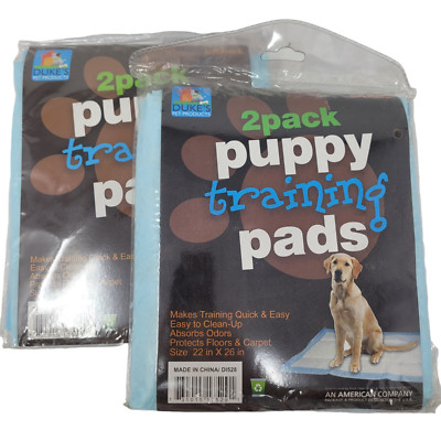 4 - Puppy Training Potty Pads 26'' x 22''  easy clean up Absorbs Odors New Dukes