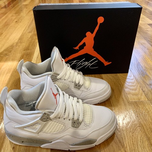 Nike Air Jordan 4 GS 7y 8.5W White Oreo 2021 DJ4699-100