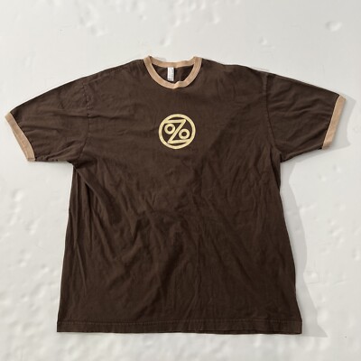 Vintage Ozomatli Ringer Brown Tan T Shirt XL Extra Large