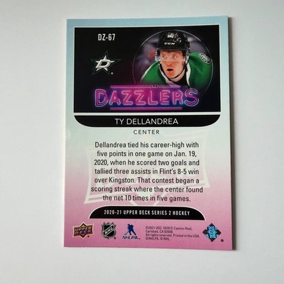 2020 Upper Deck Series 2 #DZ-67 Ty Dellandrea RC Dazzlers Orange