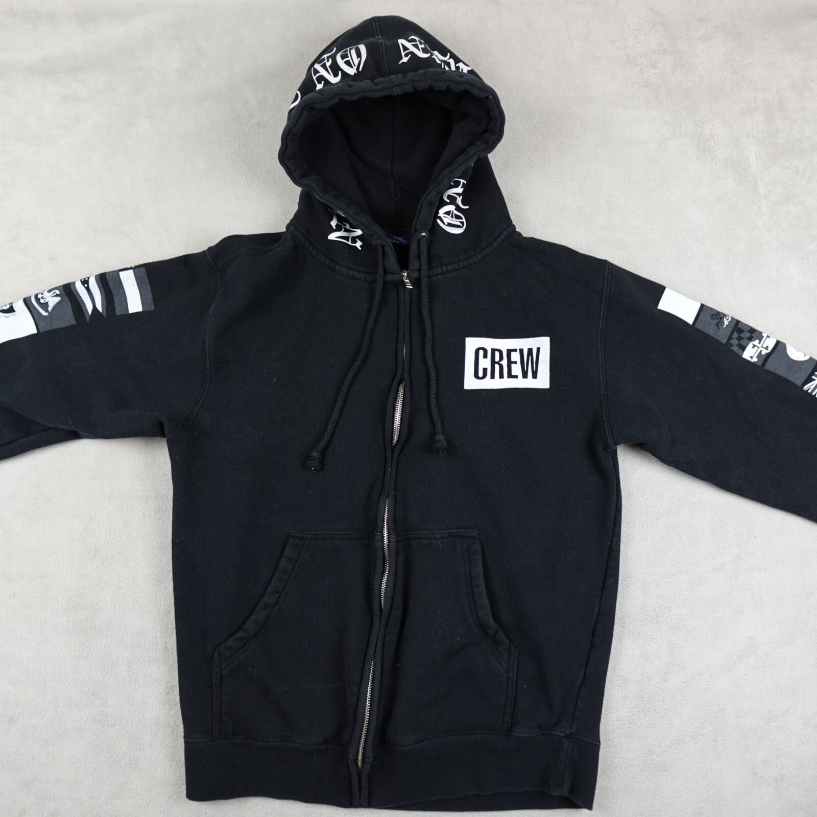 Jay Z Hoodie Mens S Black Full Zip On The Run OTR 2014 | eBay