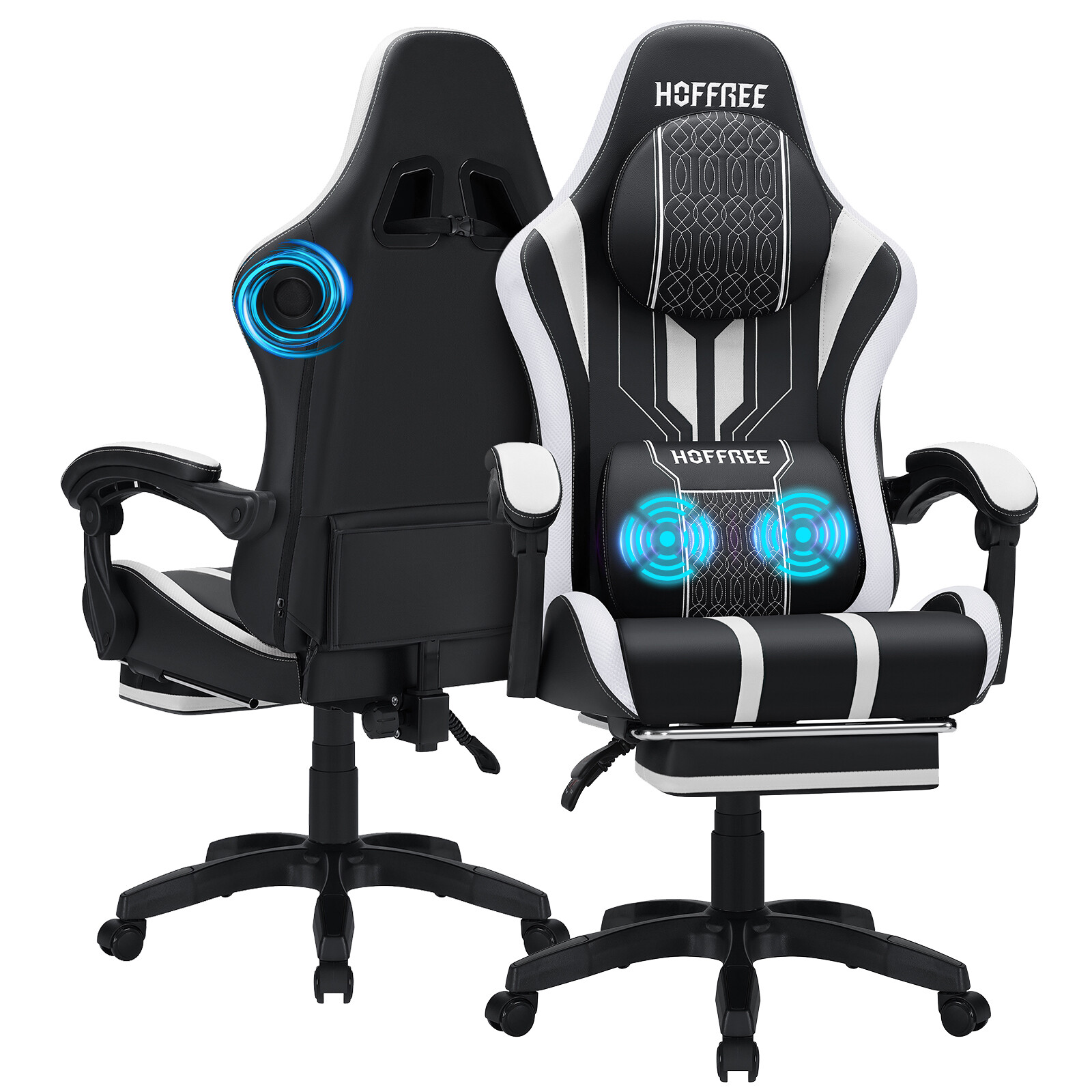 Massage Gaming Chair with Speakers bluetooth Ergonomic Massa