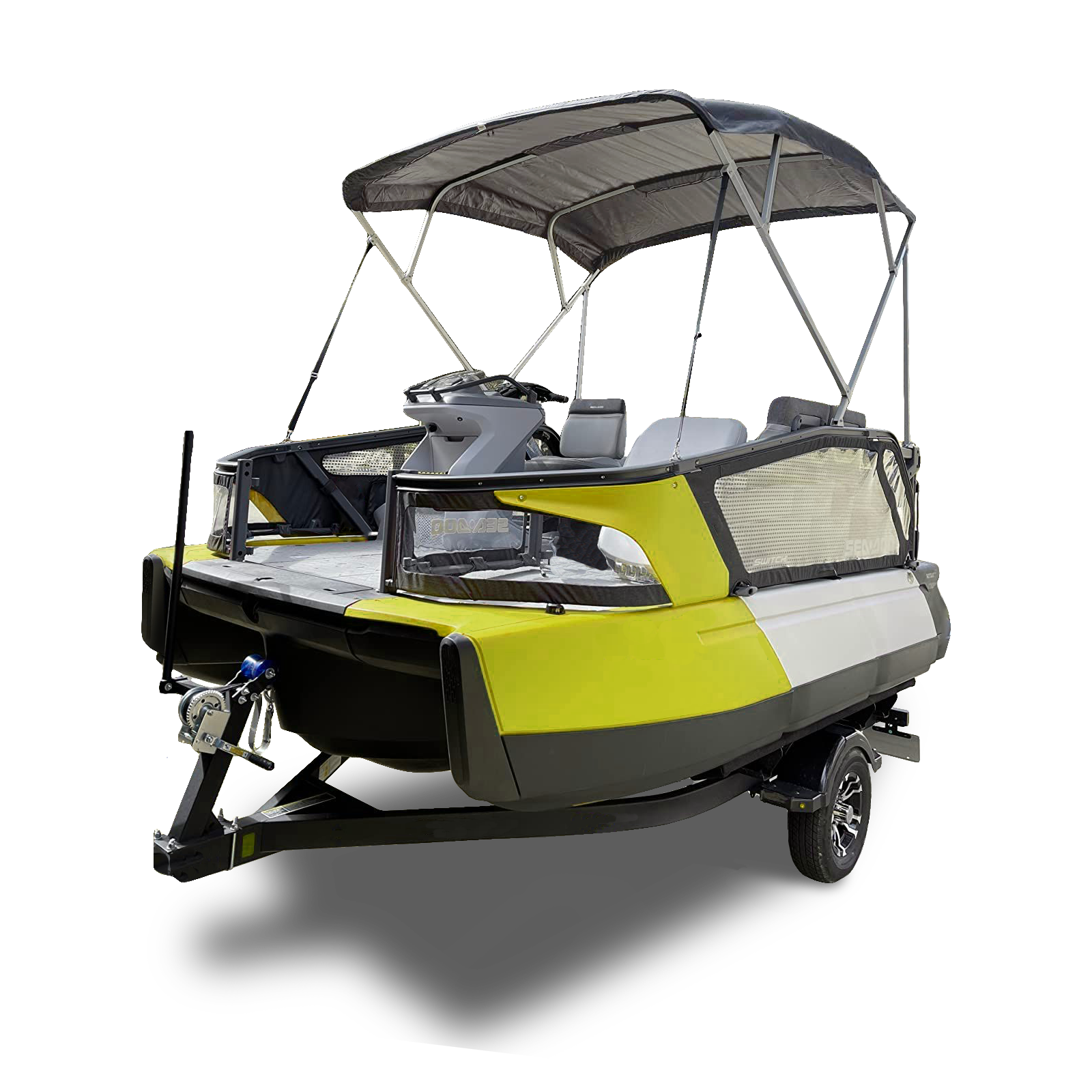 4 Bow 8ft Bimini Top Boat Square Frame Set fits Sea Doo Switch pontoon boats