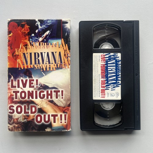 ニルヴァーナ ライブ!トゥナイト! 中古VHSビデオ　NIRVARNA LIVE Nirvana: Live Tonight Sold Out (VHS, 1994) Grunge Rock