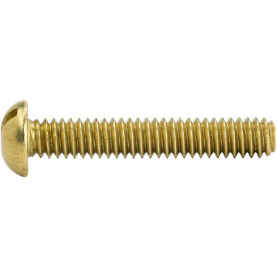 2-56 Brass Round Head Machine Screws Bolts Slotted Drive All Lengths