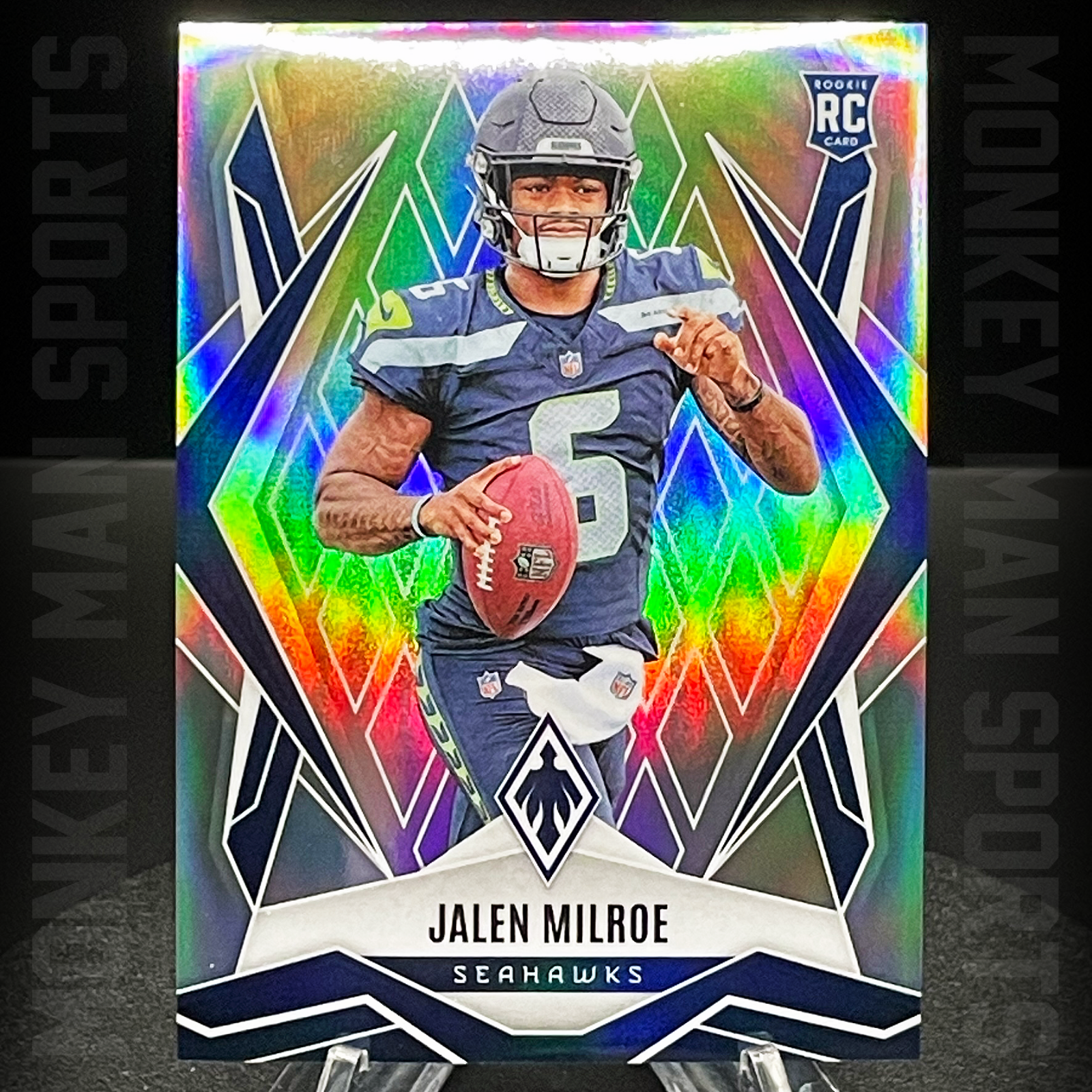 2025 Phoenix Football - Jalen Milroe Rookie RC - #151 SILVER PRIZM SEAHAWKS MINT