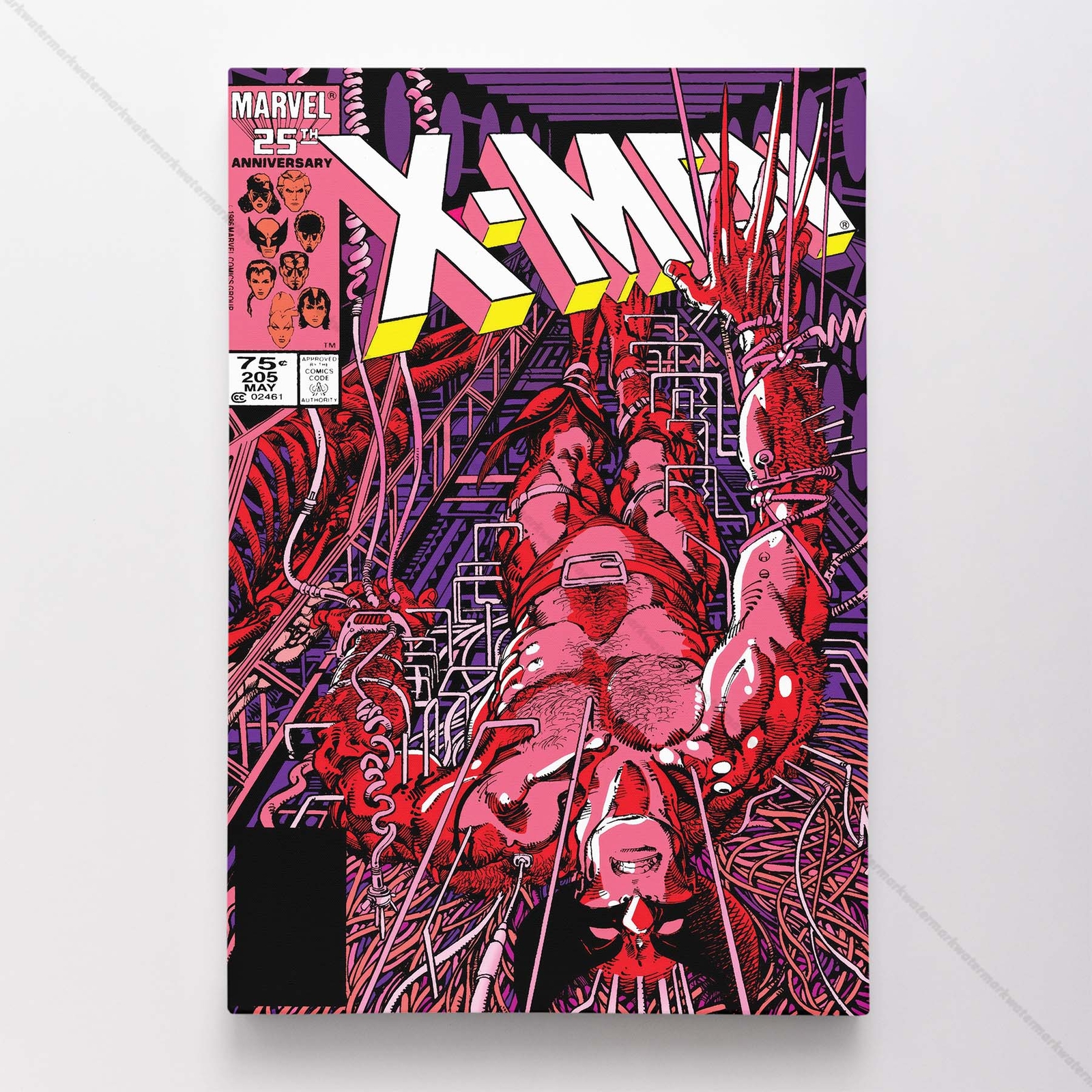 Uncanny X-Men Poster Canvas Vol 1 #205 Xmen Marvel Comic Book Art Print